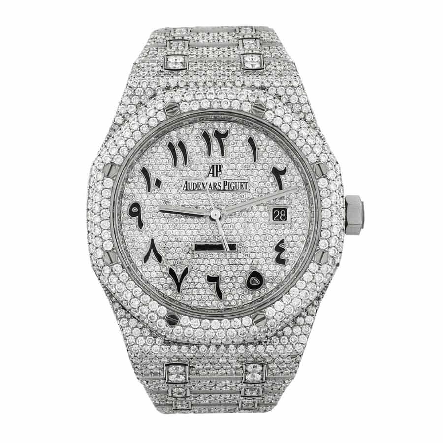 1-4.jpg Audemars Piguet Royal Oak “Iced Out” 15400ST.OO.1220ST.02 Authentic Replica Edition - Image 1