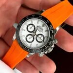 Rolex – Daytona –  Rubber Strap – Orange - Image 2