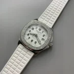 Patek Philippe – Aquanaut –  Rubber Strap – Straight – White - Image 2