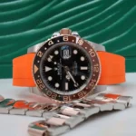 Rolex – GMT-Master –  Rubber Strap – Orange - Image 3