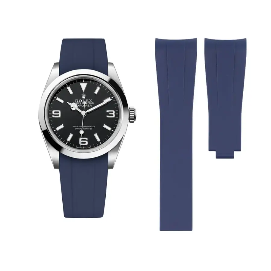 Yeni-Proje-2026-03-27T162218.820.webp Rolex – Explorer I – Rubber Strap – Blue - Image 1