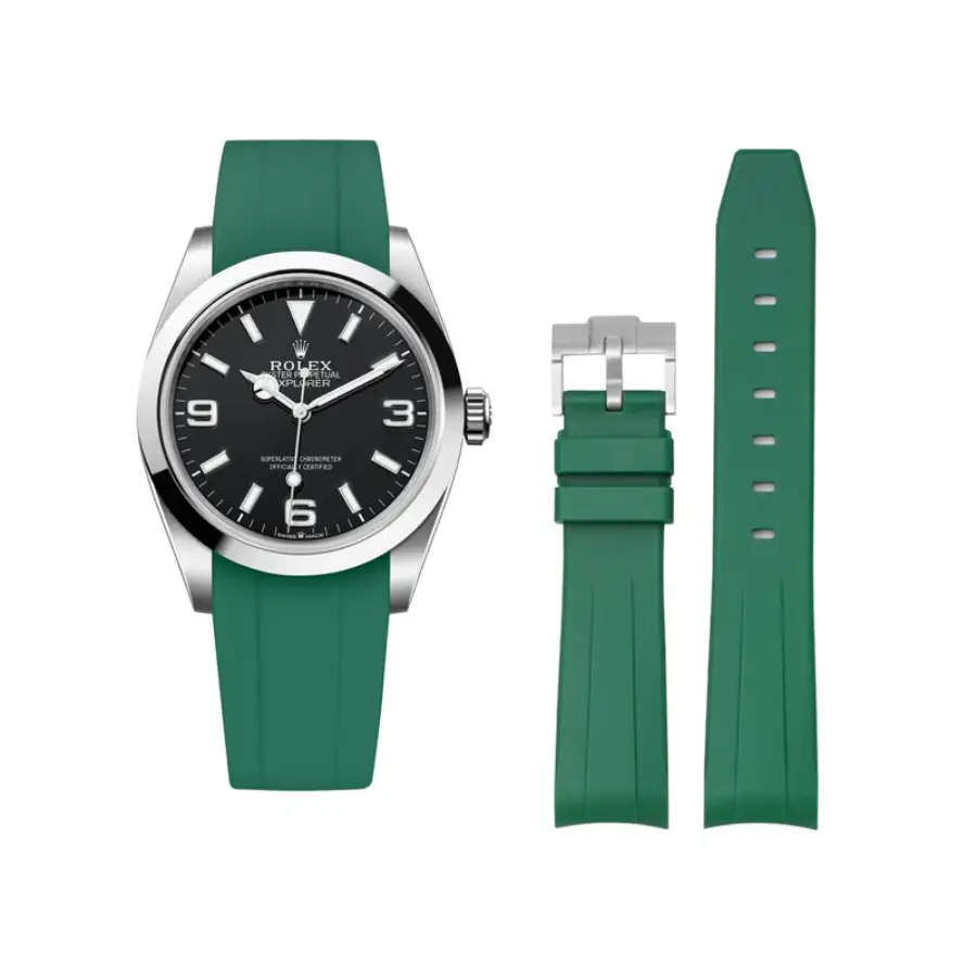 Yeni-Proje-2026-03-27T163512.296.webp Rolex – Explorer I – Rubber Strap – Green - Image 1