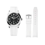 Rolex – Explorer I –  Rubber Strap – White