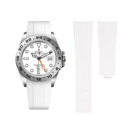 Rolex – Explorer II – Rubber Strap – White
