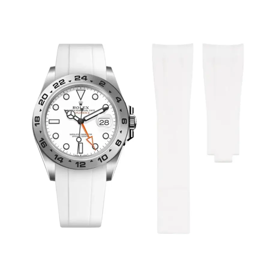 Yeni-Proje-2026-03-27T222813.250.webp Rolex – Explorer II – Rubber Strap – White - Image 1
