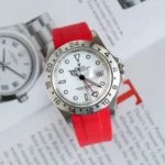 Rolex – Explorer II – Rubber Strap – Red - Image 2