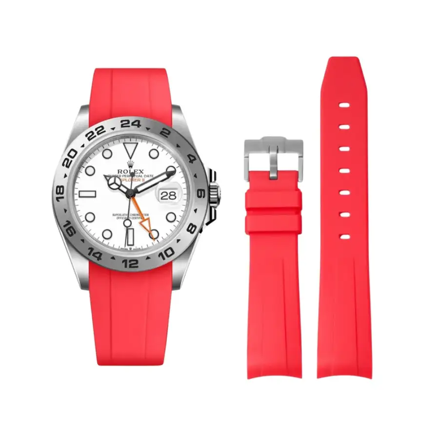 Yeni-Proje-2026-03-27T223308.088.webp Rolex – Explorer II – Rubber Strap – Red - Image 1