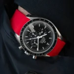 Omega – Speedmaster – Rubber Strap – Red - Image 3