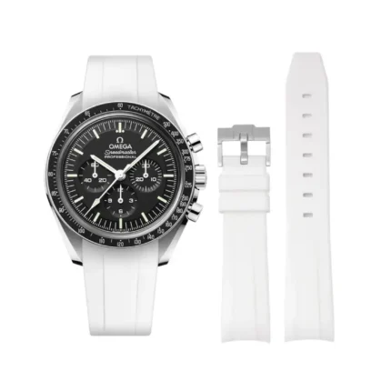 Omega – Speedmaster –  Rubber Strap – White