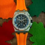 Audemars Piguet – Royal Oak Offshore –  Rubber Strap – Orange - Image 2