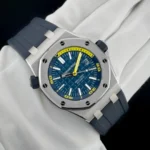 Audemars Piguet – Royal Oak Offshore Diver –  Rubber Strap – Blue - Image 2