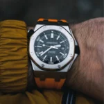 Audemars Piguet – Royal Oak Offshore Diver – Rubber Strap – Orange - Image 2