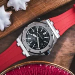 Audemars Piguet – Royal Oak Offshore Diver –  Rubber Strap – Red - Image 2