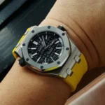 Audemars Piguet – Royal Oak Offshore Diver – Rubber Strap – Yellow - Image 2
