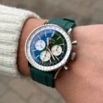 Breitling – Navitimer –  Rubber Strap – Green - Image 2