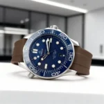 Omega – Seamaster –  Rubber Strap – Brown - Image 2