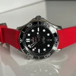 Omega – Seamaster – Rubber Strap – Red - Image 2