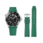Omega – Seamaster –  Rubber Strap – Green