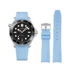 Omega – Seamaster –  Rubber Strap – Blue