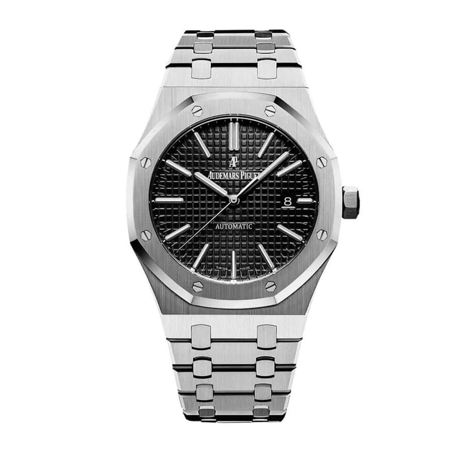 audemars-piguet-jumbo-dial-black-replica.jpg Audemars Piguet Royal Oak 15400ST.OO.1220ST.01 Master Clone Quality - Image 1