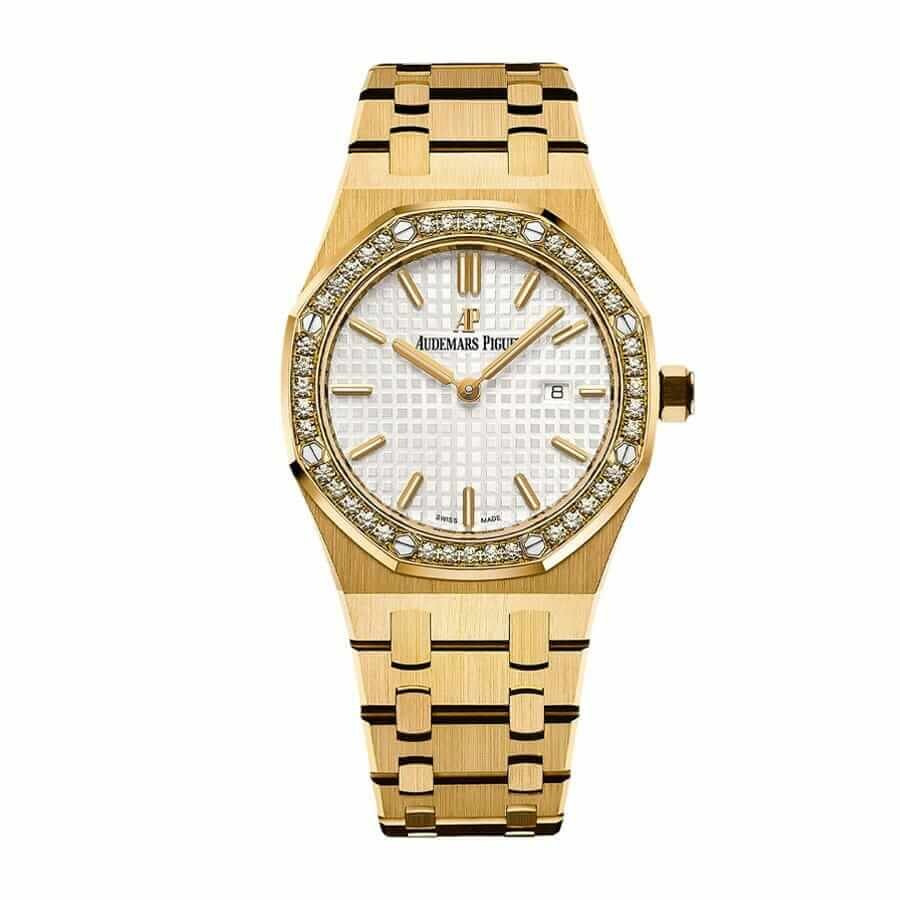 audemars-piguet-royal-oak-selfwinding-yellow-gold-67651ba-zz-1261ba-01-replica.jpg Audemars Piguet Royal Oak 67651BA.ZZ.1261BA.01 “Diamond Bezel” Collector’s Replica - Image 1