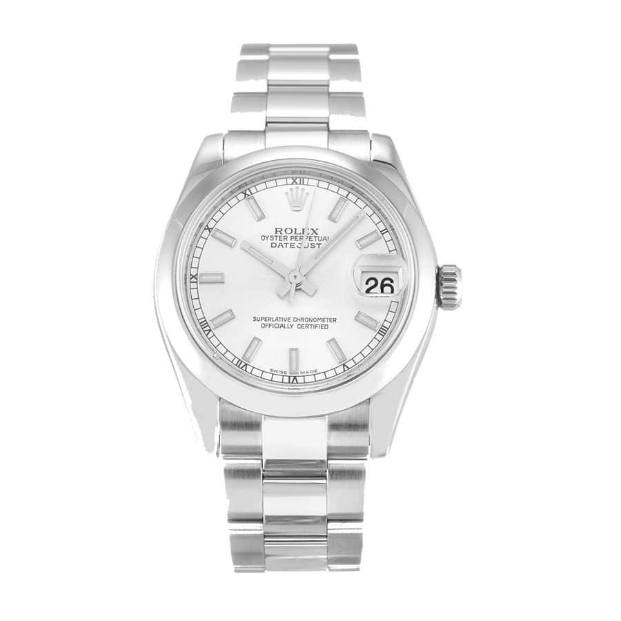 rolex-datejust-31mm-178240-steel-automatic-silver-dial.jpg Rolex Datejust 178240 Steel Smooth Bezel Perfect Clone Edition - Image 1