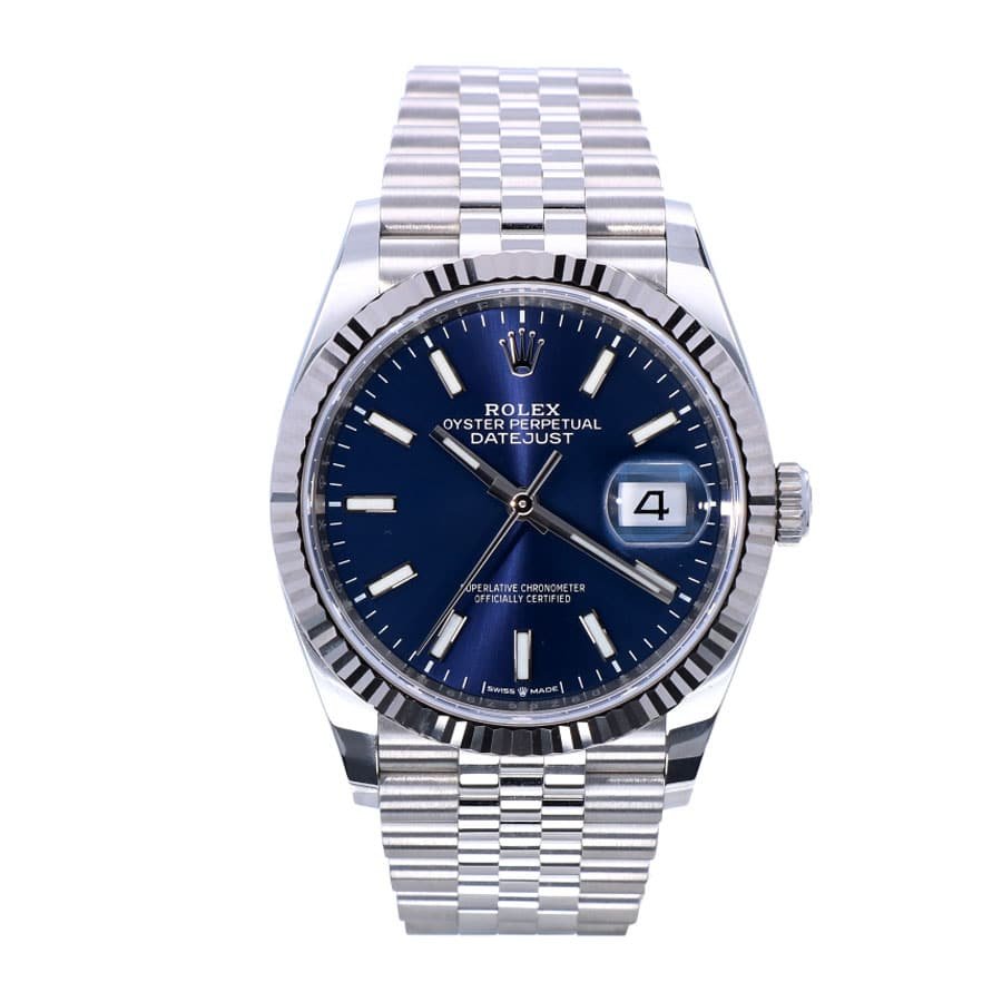 rolex-datejust-oyster-datejust-ii-steel-white-gold-126234-blue-dial-replica.jpg Rolex Datejust 126234 “Steel Jubilee Fluted” Supreme Replica Edition - Image 1