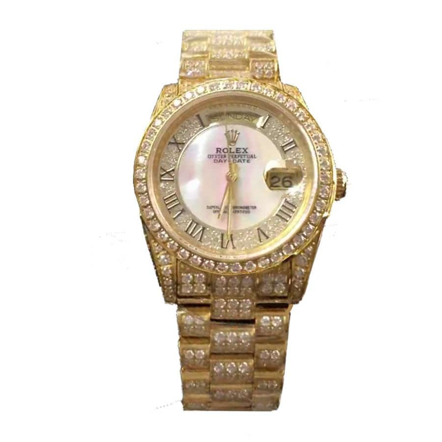 rolex-datejust-yellow-gold-diamond-roman-dial-iced-out-116626-replica.jpg Rolex Yacht-Master 116628 “Yellow Gold” Ultra Realistic Copy - Image 1