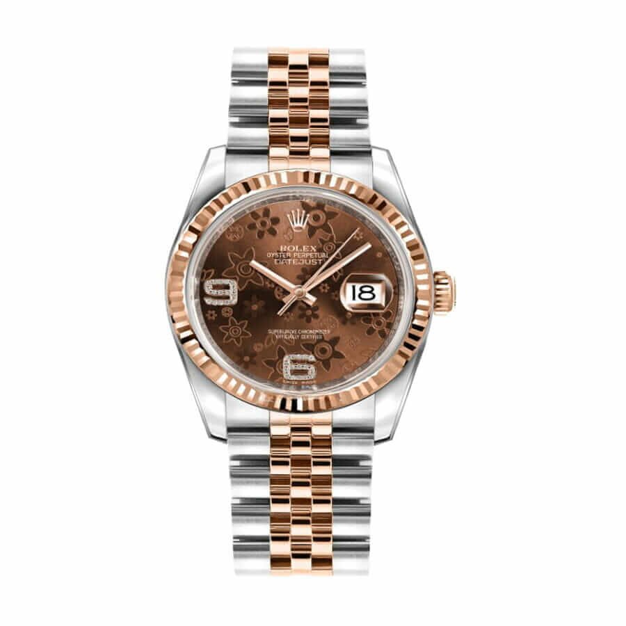 rolex-day-date-228238-n-yellow-gold-silver-diagonal-dial-replica-2.jpg Rolex Datejust 116231-0105 “Chocolate Floral Dial” Ultra Clone 1:1 - Image 1