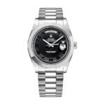 Rolex Day-Date 218206 “Black Dial” Supreme Replica Edition