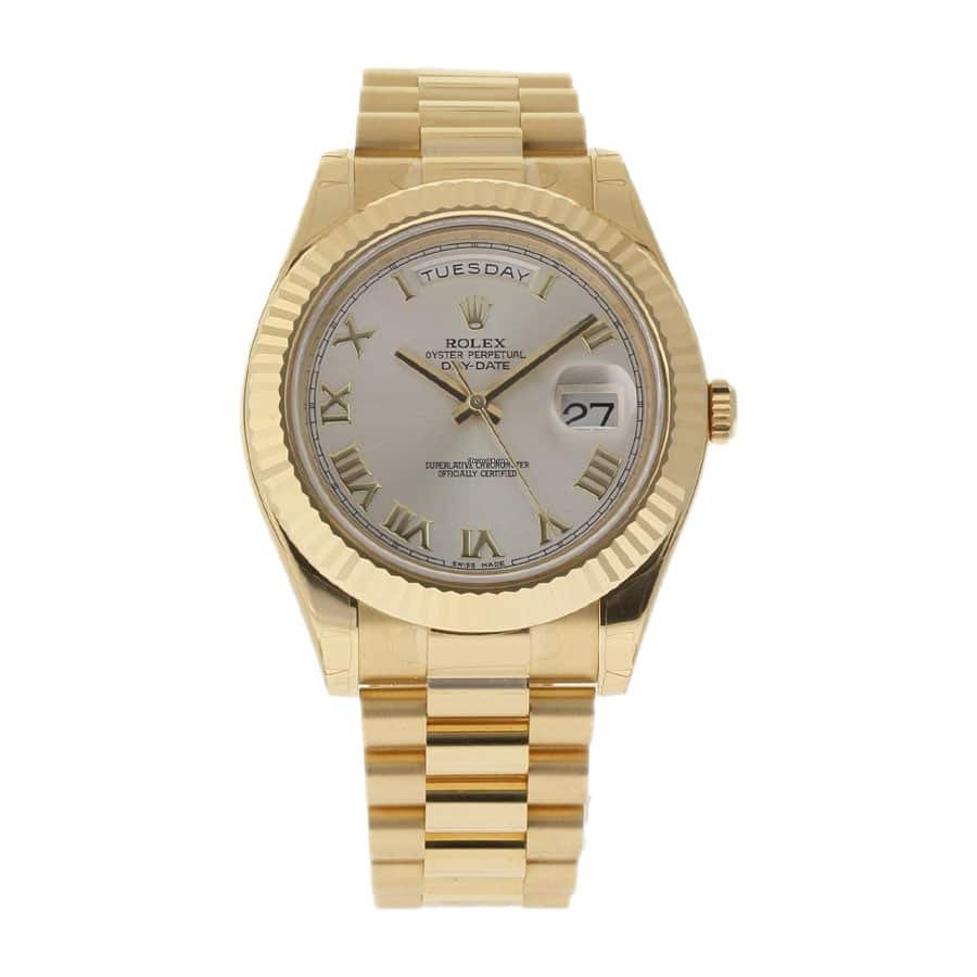 rolex-day-date-ii-collection-gold-silver-white-dial-21823834.jpg Rolex Day-Date 218238 “Presidential” Ultra Fine Replica - Image 1