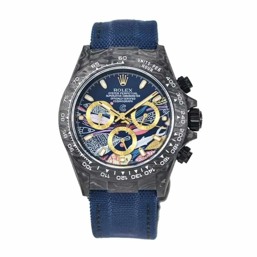 rolex-daytona-cosmograph-color-fish-pattern-dial-replica.jpg Rolex Cosmograph Daytona 2071401 “Fish Pattern Dial” Premium Copy 1:1 - Image 1