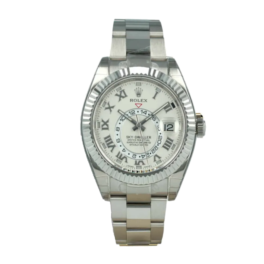 sky-dweller-white-dial-replica-1.webp Rolex Sky-Dweller 326939 “White Dial” Near Original Replica - Image 1