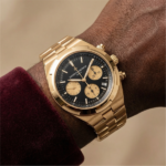 Vacheron Constantin Overseas Chronograph Watch 42.5 MM Black Dial Gold - Image 3