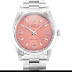 Rolex Air-king 14000 Automatic Pink Quarter Arabic Dial 1:1 Super Clone