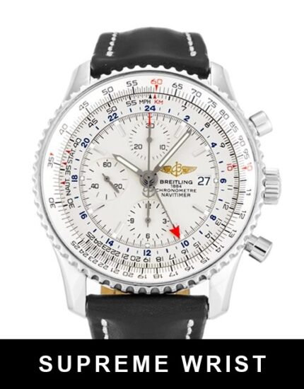 Breitling Navitimer World A24322 Quartz White Dial 1:1 Super Clone
