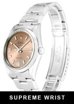 Rolex Air-king 14000 Automatic Salmon Quarter Arabic Dial 1:1 Super Clone - Image 2