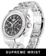 Breitling Bentley Gmt A47362 Quartz Black Baton Dial 1:1 Super Clone - Image 2