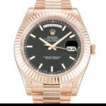 Rolex Day-date Ii 218235 Automatic Black Baton Dial 1:1 Super Clone