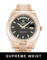Rolex Day-date Ii 218235 Automatic Black Baton Dial 1:1 Super Clone
