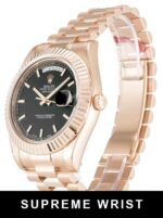 Rolex Day-date Ii 218235 Automatic Black Baton Dial 1:1 Super Clone - Image 2
