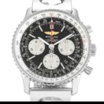 Breitling Navitimer AB0120 Quartz Black Baton - Silver Sub-dials Dial 1:1 Super Clone
