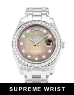 Rolex Day-date 18946 Automatic Mother Of Pearl Black - Diamond Dial 1:1 Super Clone