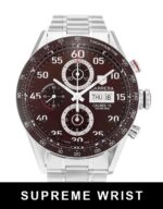 Tag Heuer Carrera CV2A12.FC6236 Automatic Brown Baton Dial 1:1 Super Clone