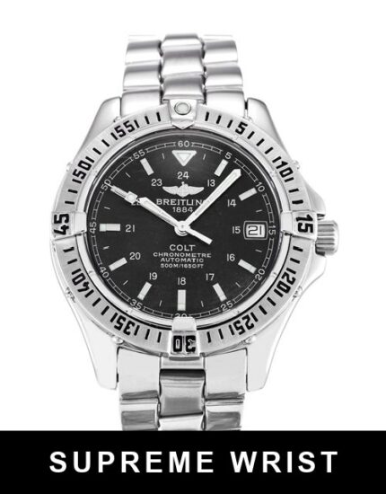 Breitling Colt Auto A17350 Automatic Black Baton Dial 1:1 Super Clone