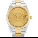Rolex Oyster Perpetual Date 15223 Automatic Champagne Baton Dial 1:1 Super Clone