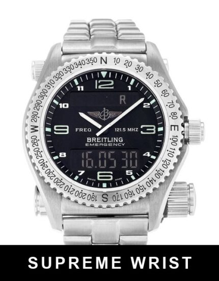 Breitling Emergency E56121 Quartz Multi Function Grey Quarter Arabic Dial 1:1 Super Clone