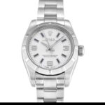 Rolex Lady Oyster Perpetual 176210 Automatic Silver Quarter Arabic Dial 1:1 Super Clone