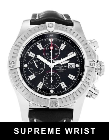 Breitling Super Avenger A13370 Quartz Black Baton Dial 1:1 Super Clone