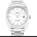 Rolex Oyster Perpetual Date 115234 Automatic White Baton Dial 1:1 Super Clone